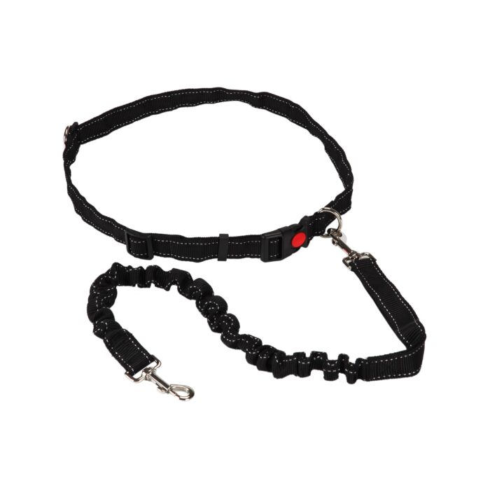 Handsfree Running Dog Leash - Black