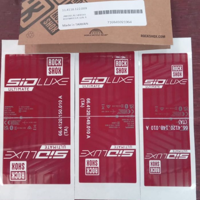 Rockshox DECAL KIT SID LUXE FA RED/WHITE GEN A