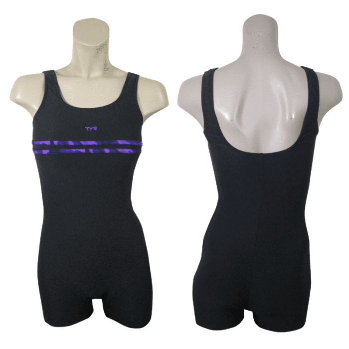 TYR Binding Aqua Unitard - Black/Purple,