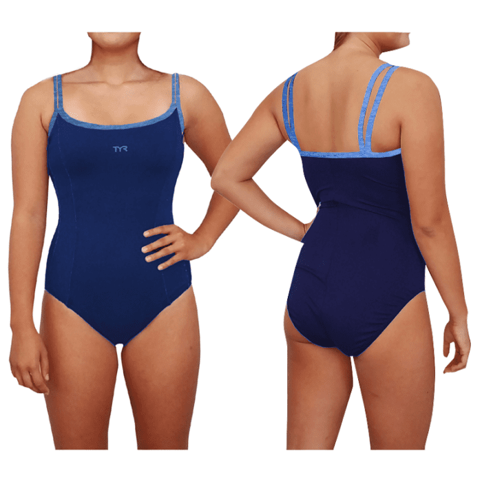 TYR Binding H Back Tank -  PERI BLUE
