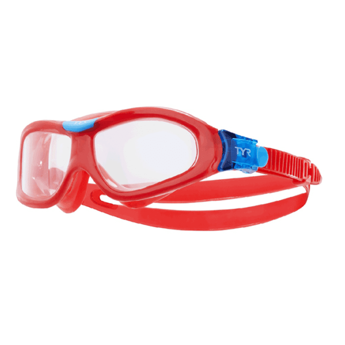 TYR Orion Kids Swim Mask - Clear Red