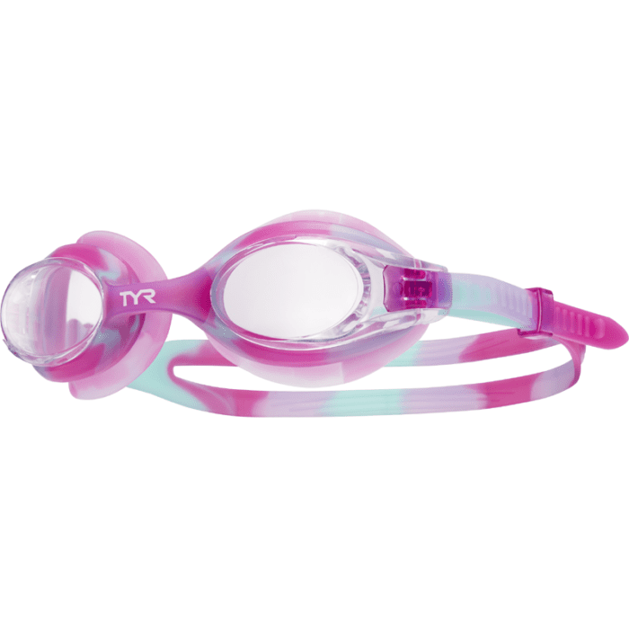 TYR Swimple Tie Dye Goggles - Pink/White