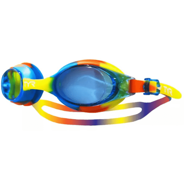 TYR Comet Tie Dye Junior Goggle - Lime/Blue