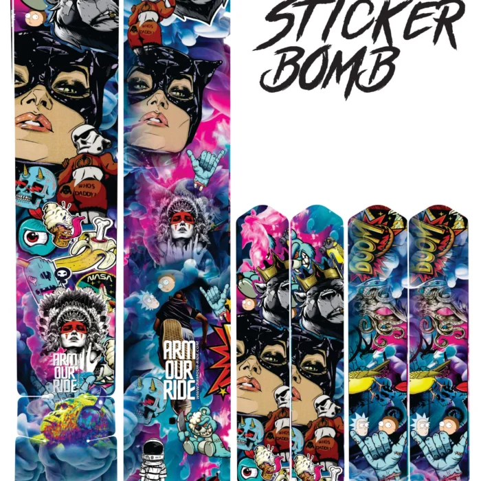 Armour-Ride Sticker Bomb - Designer Frame Protection