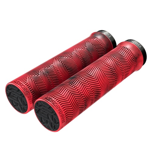 Truvativ Descent Locking Grips 133mm Pair - Red/Black Marble